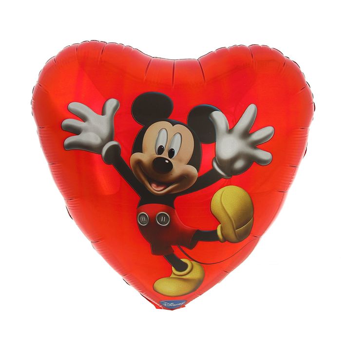 Шар фольгированный 18" "Микки", сердце