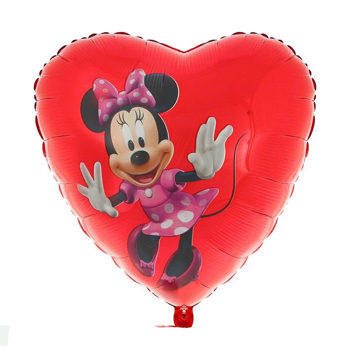 Шар фольгированный 18" "Минни", сердце