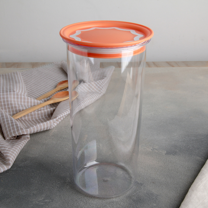 Банка 1,4 л с вакуумной крышкой, цвет МИКС