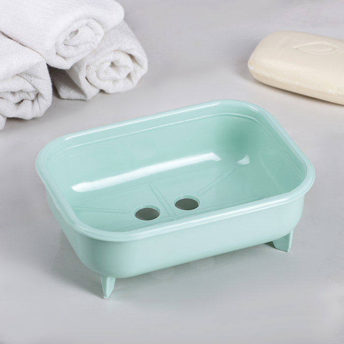 Мыльница настольная "На ножках", цвет МИКС