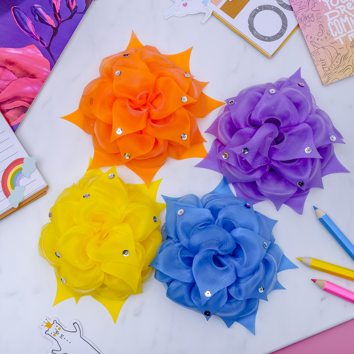 Бант для девочек "Пайетки", микс