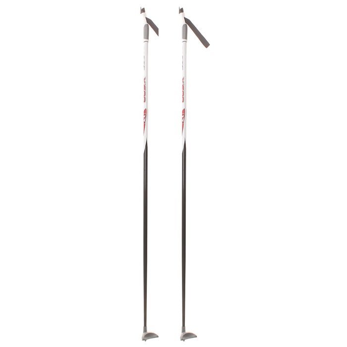 Палки лыжные стеклопластиковые БРЕНД ЦСТ, р. 135 см, цвета МИКС