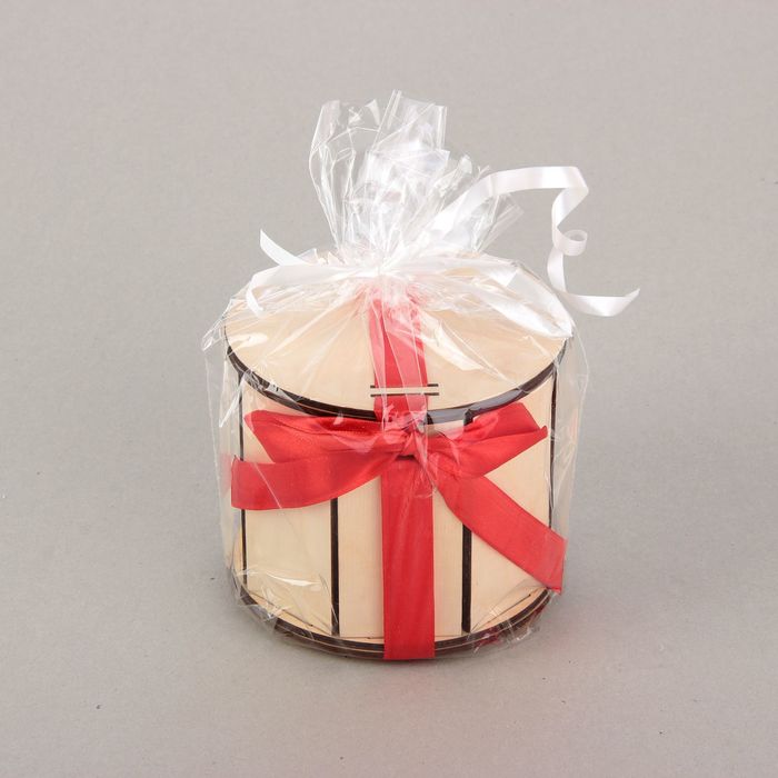 Подарочная коробка, тубус, простая, 12,5 х 12,5 х 11 см