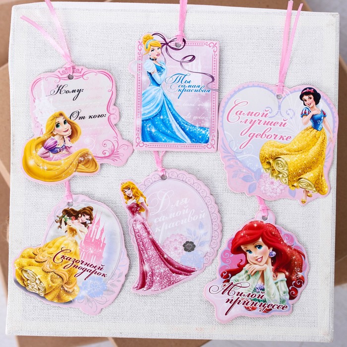 Набор мини-открыток (6шт )"Сказочный подарок", Принцессы