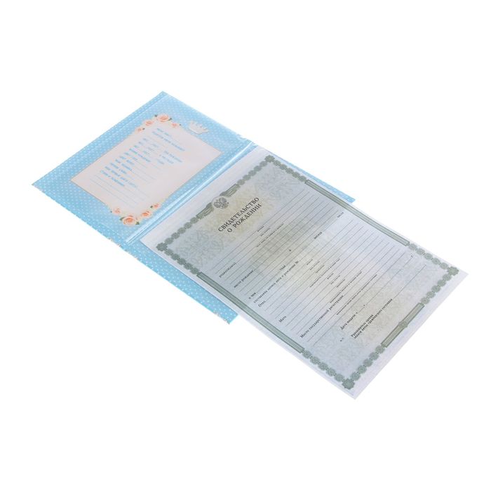 Свидетельство "О рождении нашего малыша"