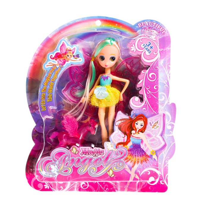 Кукла малышка "Фея" с лошадкой, МИКС