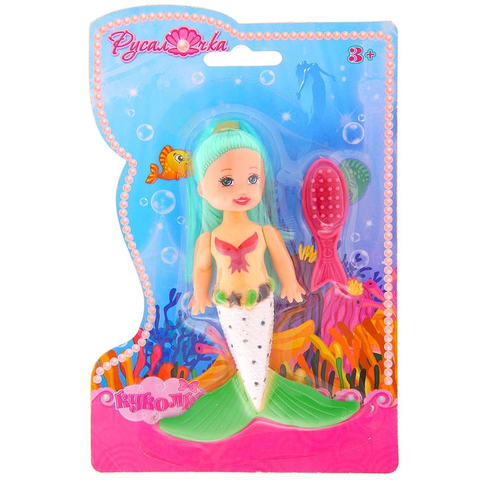 Кукла-малышка "Русалка", цвета МИКС