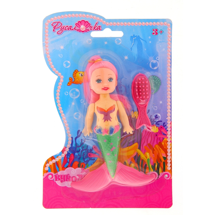 Кукла-малышка "Русалка", цвета МИКС