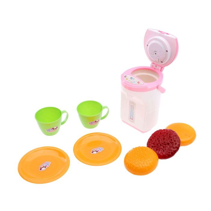 Бытовая техника «Чайник» с кружками, звуковые эффекты, работает от батареек