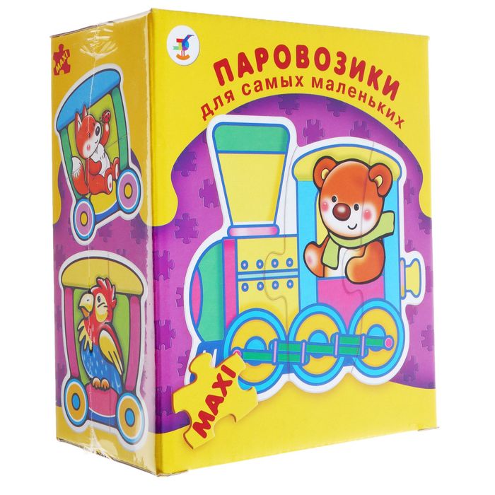 Пазлы «Паровозики», 8 шт.