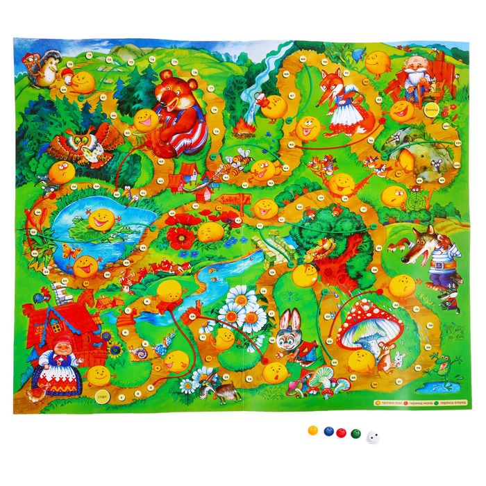 Настольная игра «Приключения колобка»