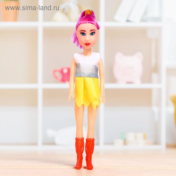 фото Кукла "марина" в цветном платье, микс