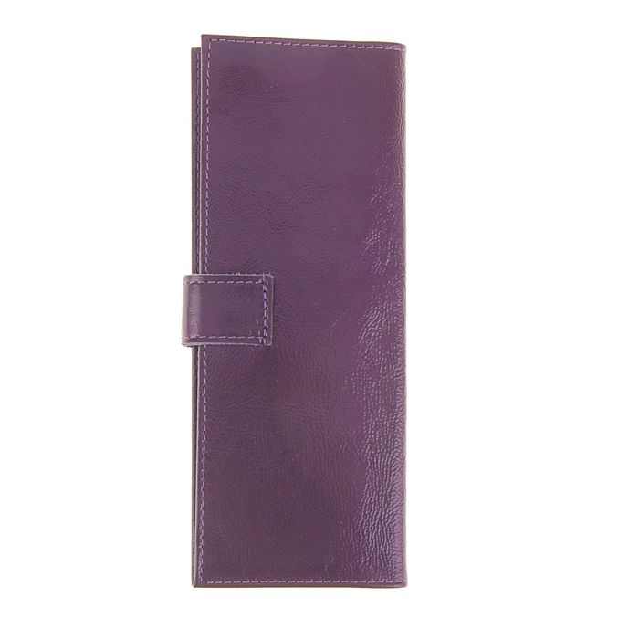 Визитница, 2 ряда, 24 листа, цвет фиолетовый
