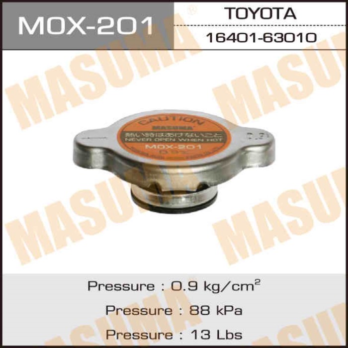 Крышка радиатора Masuma MOX-201, 0.9 кг/см2