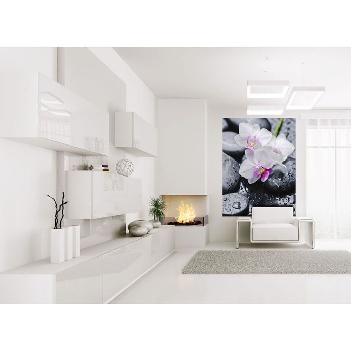 Фотообои К-095 «Белая орхидея» (4 листа), 140 × 200 см