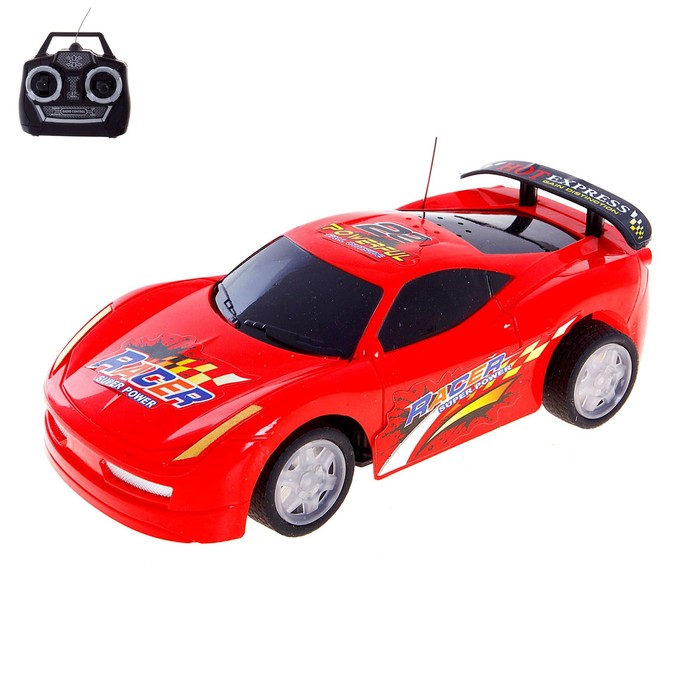 Машина радиоуправляемая "Рейсер", работает от батареек, в пакете