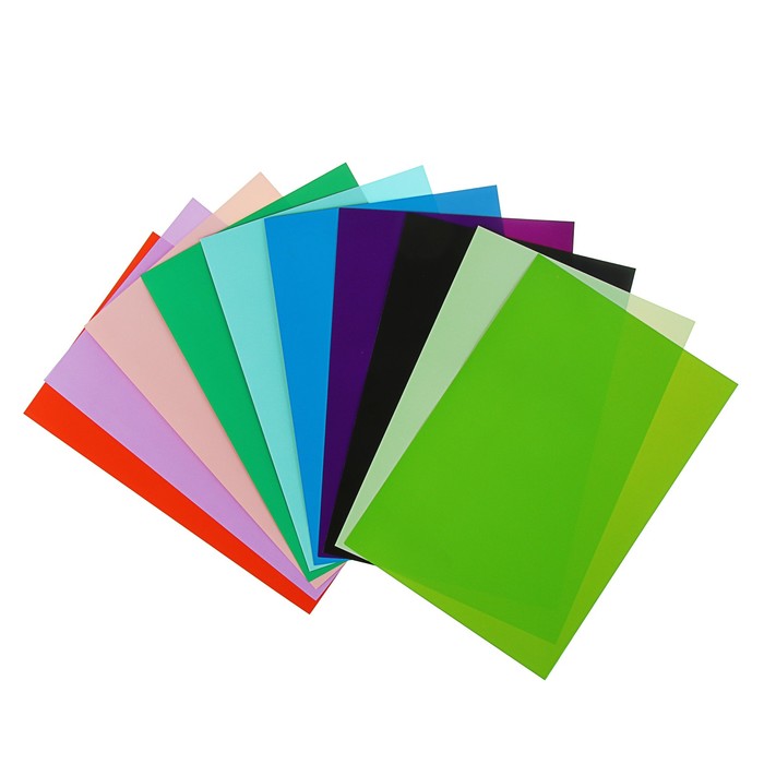 Бумага цветная А4, 10 листов, 20 цветов, двухсторонняя "Мультики" 4вида микс