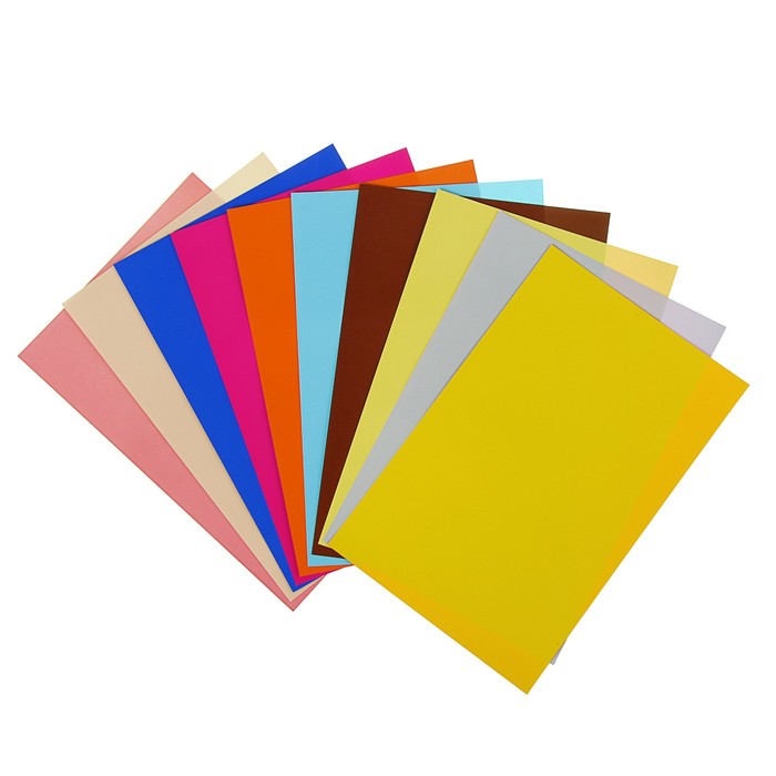 Бумага цветная А4, 10 листов, 20 цветов, двухсторонняя "Мультики" 4вида микс