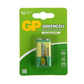 Батарейка солевая GP Greencell Extra Heavy Duty, 6F22-1BL, 9В, крона, блистер, 1 шт. от Сима-ленд