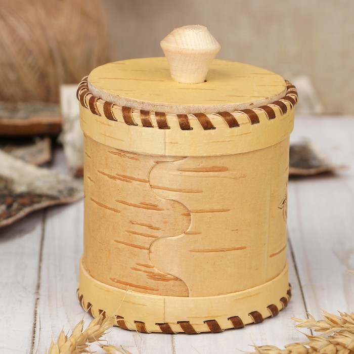 Туес «Узор», кофе, 8х8х9 см