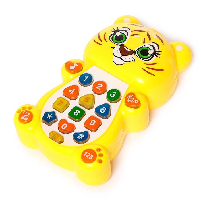 Игрушка музыкальная обучающая «Тигрёнок» с проектором, работает от батареек