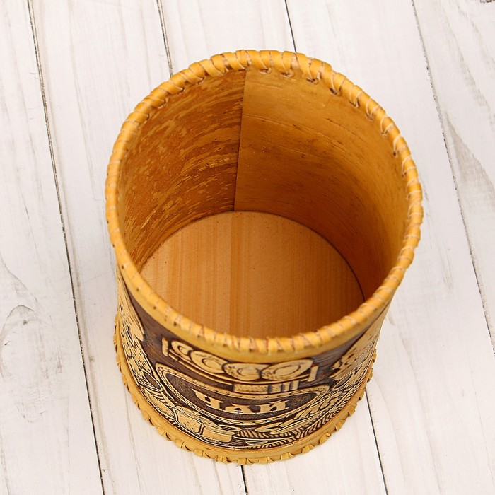 Туес «Дедушка и бабушка», чай, D=10 см