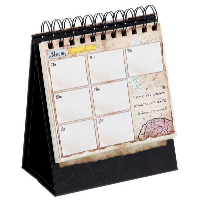 Планинг с местом под фото 9*13см "Гений за работой "