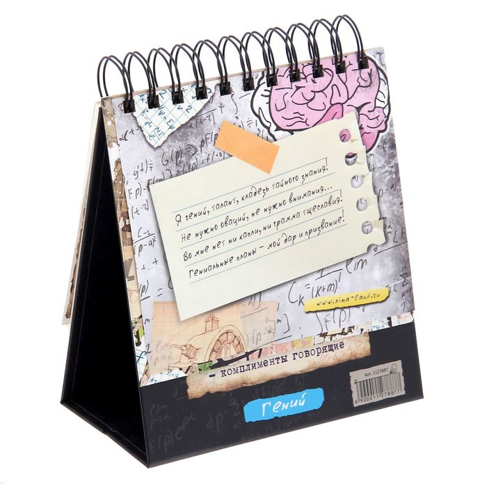 Планинг с местом под фото 9*13см "Гений за работой "