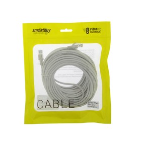 

Патч-корд Smartbuy К09150, UTP 5е кат., RJ-45(m)-RJ-45(m), 15 м, серый