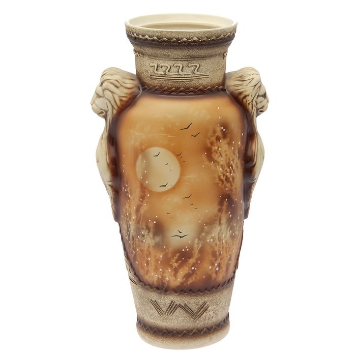 Ваза напольная форма "Дора" жемчуг Лошади