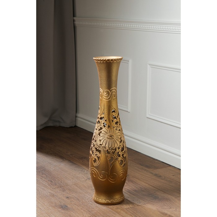 Ваза напольная "Грация" резка, шамот