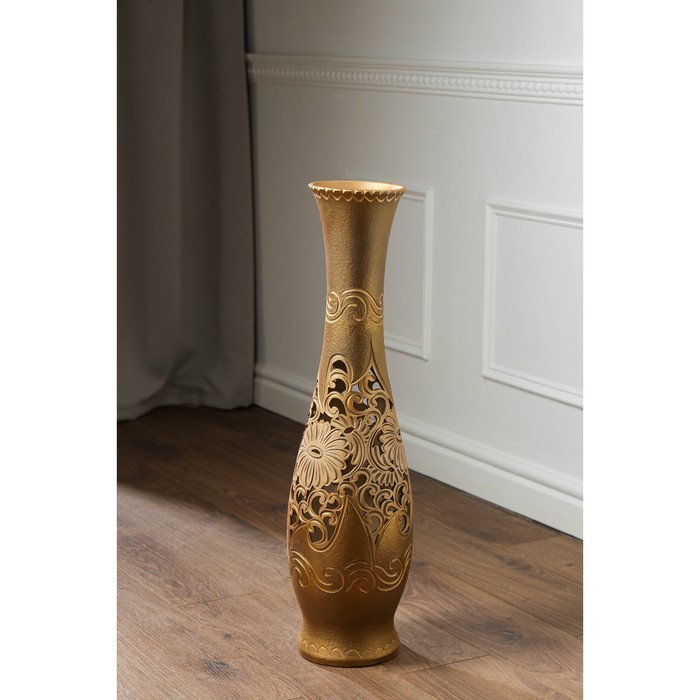 Ваза напольная "Грация" резка, шамот