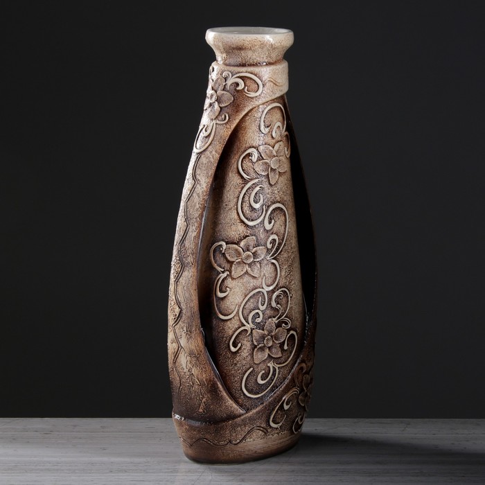 Ваза напольная форма "Венеция" Абстракция жемчуг