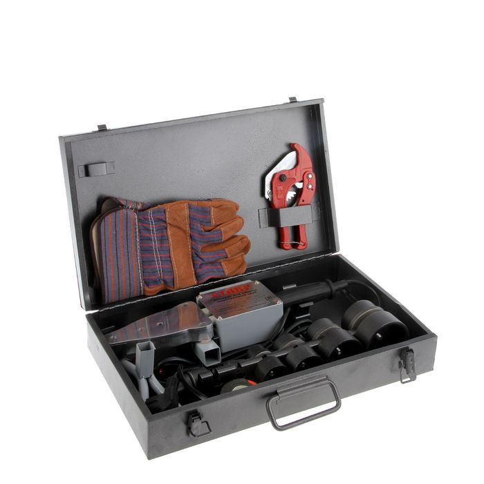 Аппарат для сварки пластиковых труб "Ставр" АСПТ- 2000, 2000 Вт, 0-300°, комплект насадок