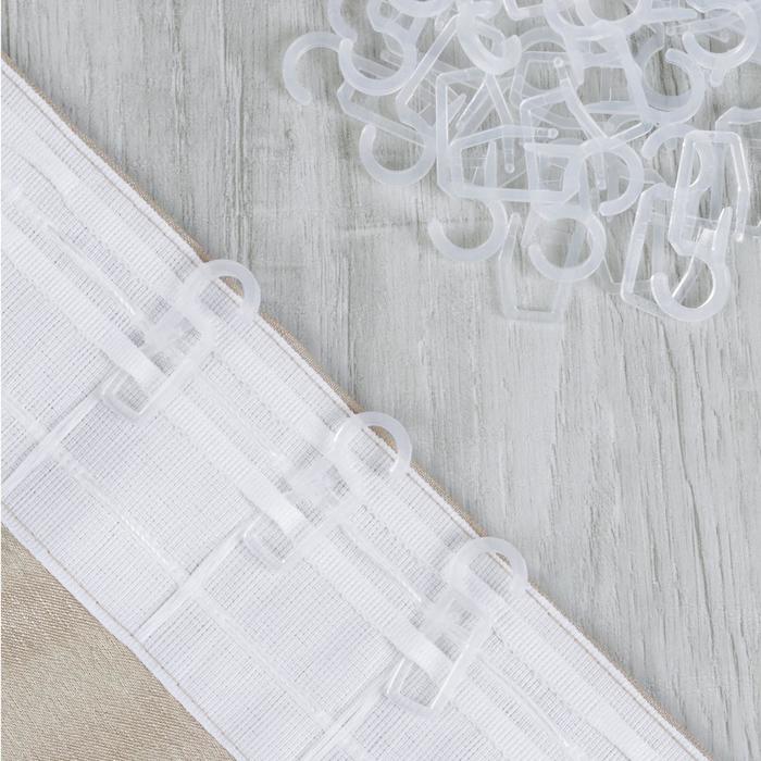 Крючок для карниза, цвет белый