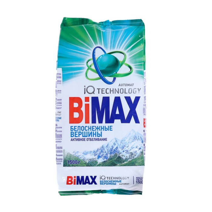 Стиральный порошок BiMax Белоснежные вершины, автомат, 1.5 кг стиральный порошок bimax белоснежные вершины 400 гр