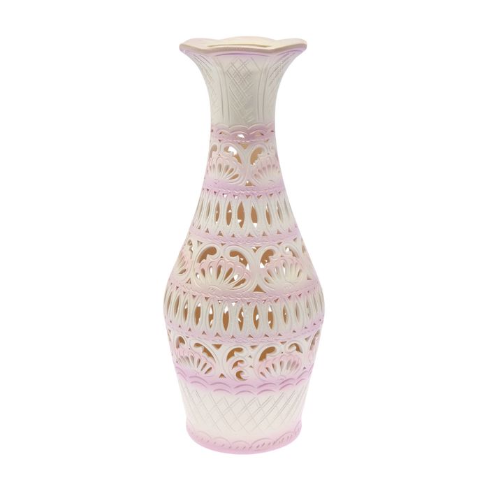 Ваза напольная форма "Ромашка", резка, сиреневая, микс