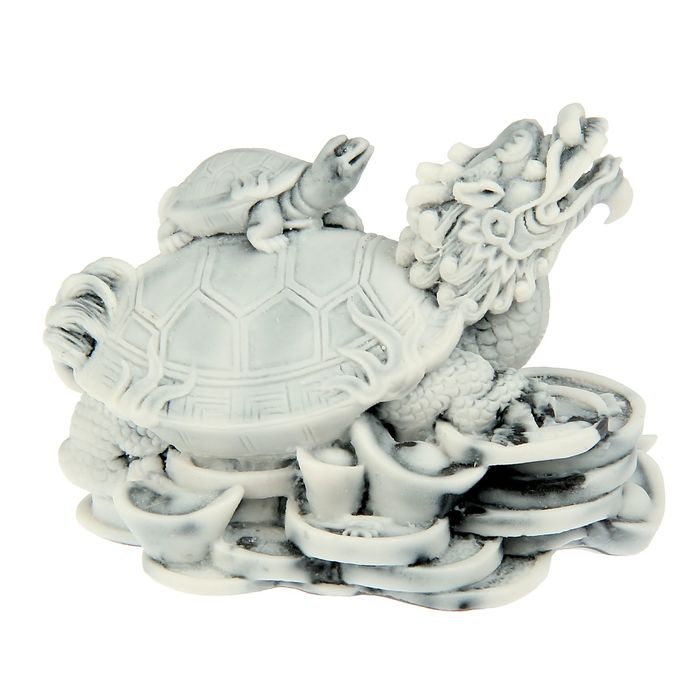 Нэцке "Дракон-черепаха на монетах"