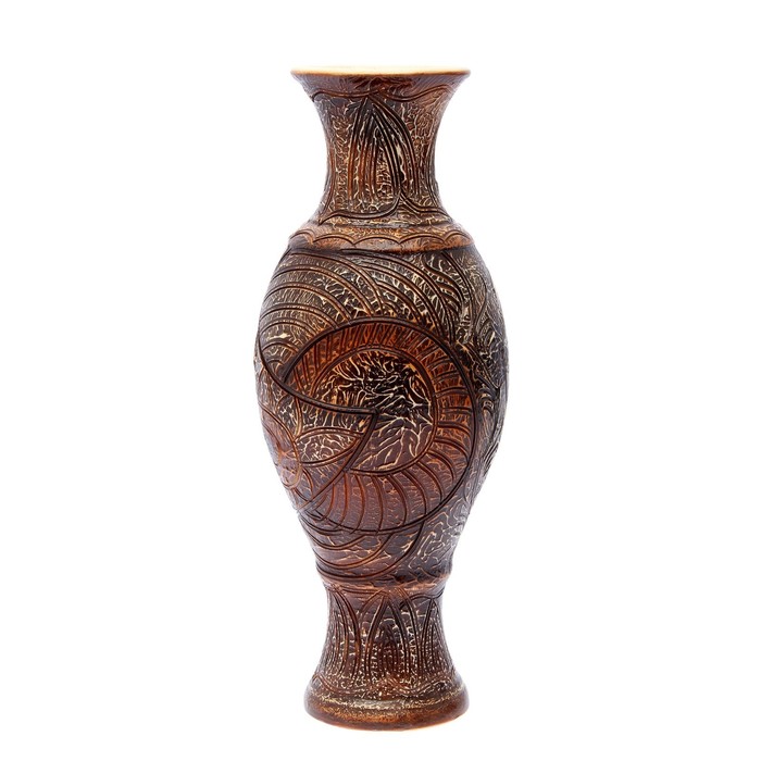 Ваза напольная "Юлия" жемчуг Абстракция