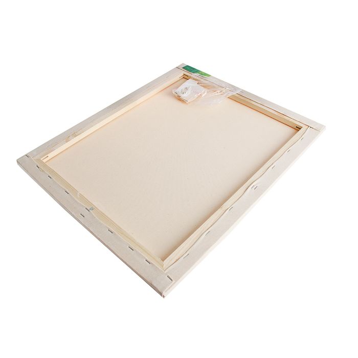 Холст на подрамнике хлопок 100% акриловый грунт 2*50*60 см мелкозернистый, 210г/м²