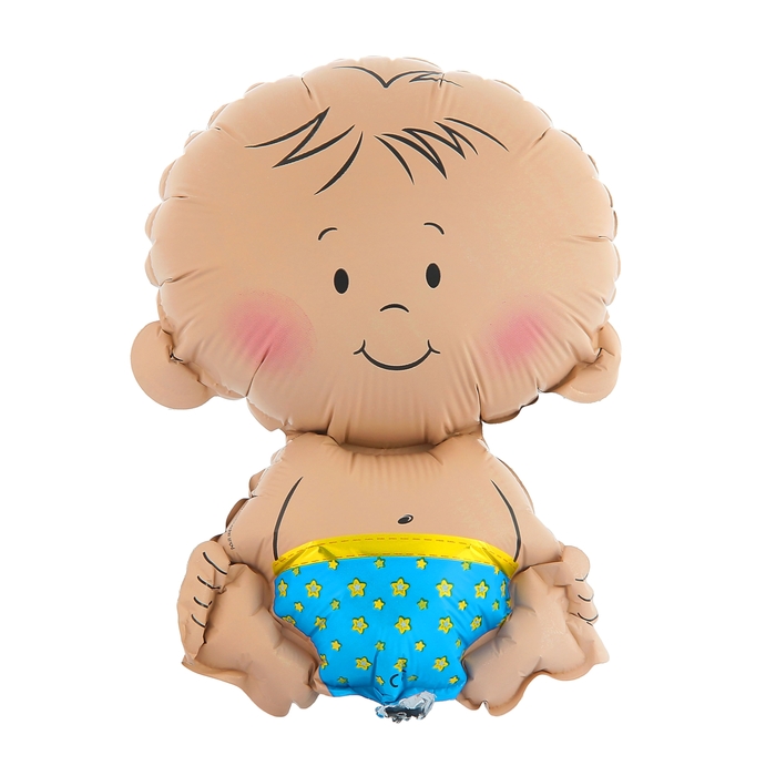 Шар фольгированный 12" "Малыш-мальчик" для палочки