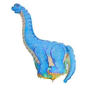Шар фольгированный 12" «Динозавр», цвет голубой от Сима-ленд