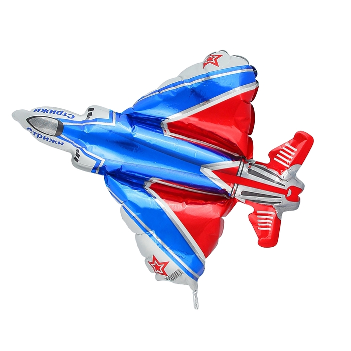 Шар фольгированный 12" "Стрижи", самолёт, для палочки