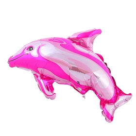 Шар фольгированный 12" «Дельфин», цвет розовый от Сима-ленд