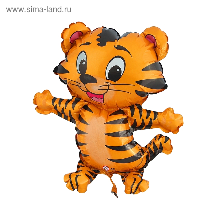 Шар фольгированный 12 «Тигрёнок» для палочки шар фольгированный 24 весёлый тигрёнок