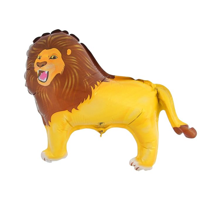 Шар фольгированный 12" "Лев" для палочки