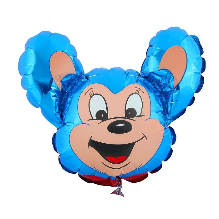 Шар фольгированный 12" "Майти Маус" для палочки, цвет синий