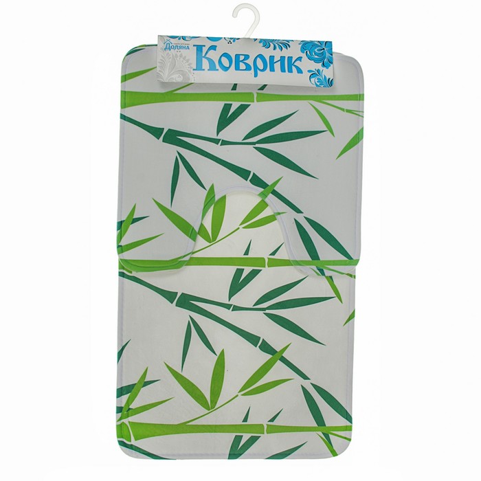 Набор ковриков для ванной и туалета "Бамбук" 2 шт