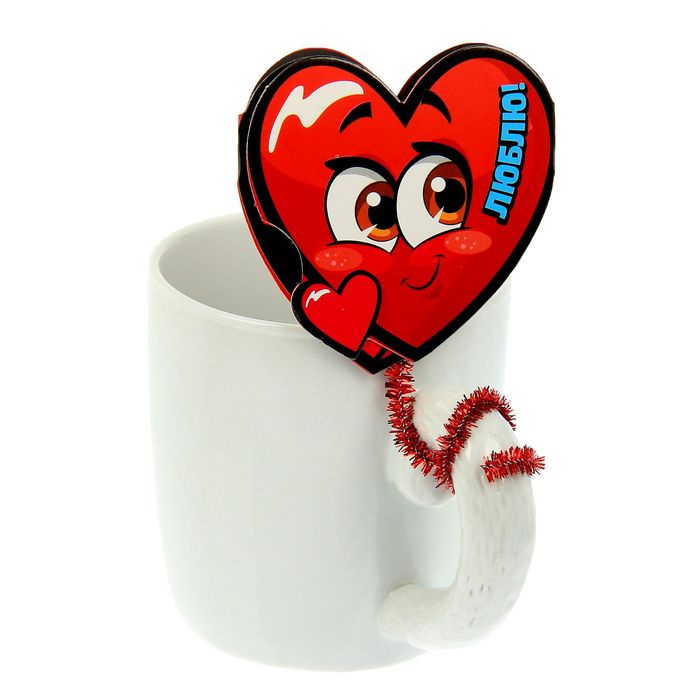 Валентинка на ножке "От всего сердца"