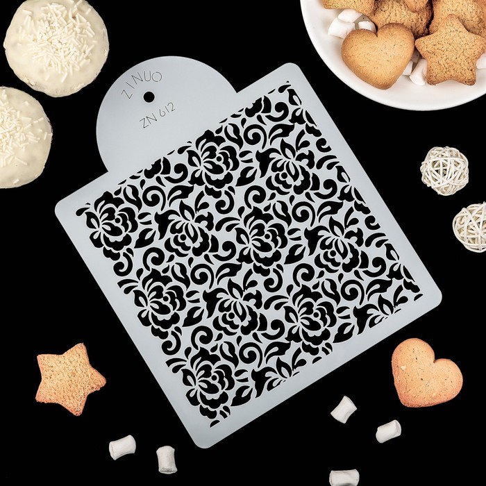 Трафарет для выпечки 22*17 см "Орнамент"